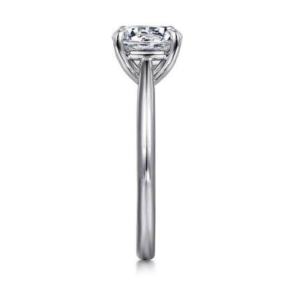 Bambi - 14K White Gold Round Engagement Ring