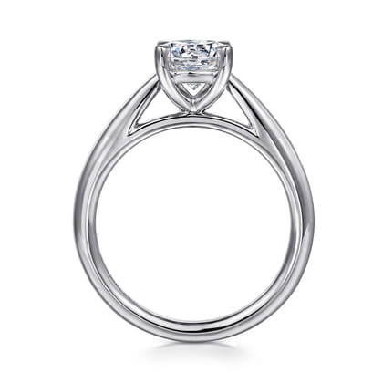 Bambi - 14K White Gold Round Solitaire Diamond Engagement Ring