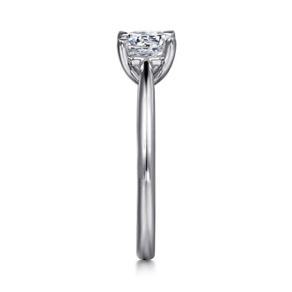 Bambi - 14K White Gold Round Solitaire Diamond Engagement Ring