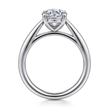Bambi - 14K White Gold Round Solitaire Diamond Engagement Ring