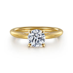 Bambi - 14K Yellow Gold Round Engagement Ring