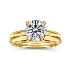 Bambi - 14K Yellow Gold Round Engagement Ring