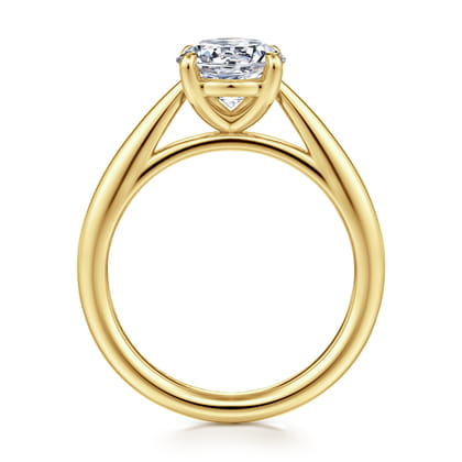Bambi - 14K Yellow Gold Round Solitaire Diamond Engagement Ring