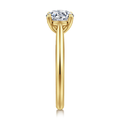 Bambi - 14K Yellow Gold Round Solitaire Diamond Engagement Ring