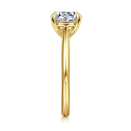 Bambi - 14K Yellow Gold Round Solitaire Diamond Engagement Ring
