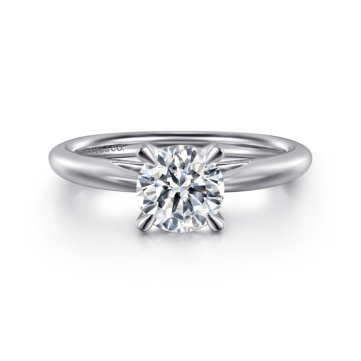 Bambi - Platinum Round Solitaire Diamond Engagement Ring
