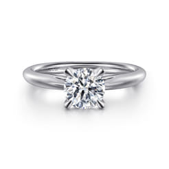 Bambi - Platinum Round Solitaire Diamond Engagement Ring