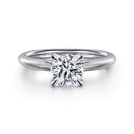 Bambi - Platinum Round Solitaire Diamond Engagement Ring