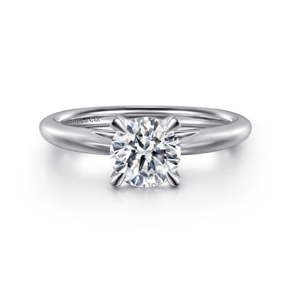 Bambi - Platinum Round Solitaire Diamond Engagement Ring