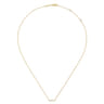 Bar Necklace 14K Yellow Gold Diamond 0.06ct - 0.06 ct
