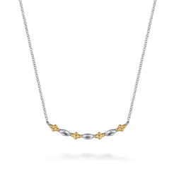 Bar-Necklace-Curved-14K-Yellow-Gold-and-925-Sterling-Silver1