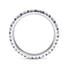Eternity Band Wedding Ring in 14k White Gold with Round Sapphire at Gabriel & Co.