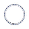 Eternity Band Wedding Ring in 14k White Gold with Round Sapphire at Gabriel & Co.