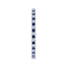 Eternity Band Wedding Ring in 14k White Gold with Round Sapphire at Gabriel & Co.