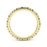 Eternity Band Wedding Ring in 14k Yellow Gold with Round Sapphire at Gabriel & Co.