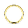Eternity Band Wedding Ring in 14k Yellow Gold with Round Sapphire at Gabriel & Co.