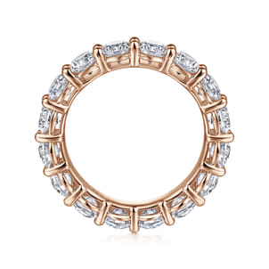 Basque - 14K Rose Gold Shared Prong Diamond Eternity Band
