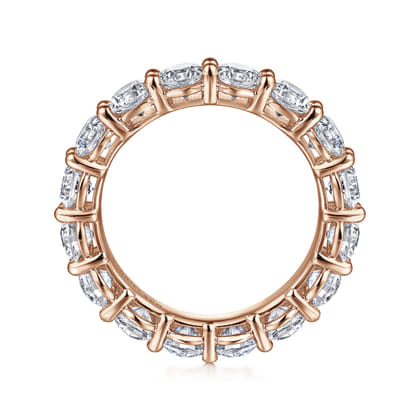 Basque - 14K Rose Gold Shared Prong Diamond Eternity Band