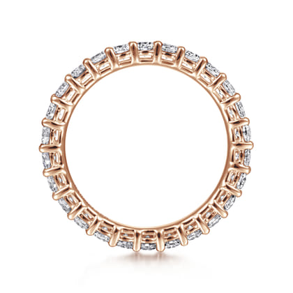 Basque - 14K Rose Gold Shared Prong Diamond Eternity Band