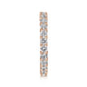 Eternity Band Wedding Ring in 14k Rose Gold with Round Natural Diamond at Gabriel & Co.