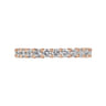 Eternity Band Wedding Ring in 14k Rose Gold with Round Natural Diamond at Gabriel & Co.