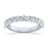 Straight Wedding Ring in 14k White Gold with Round Natural Diamond at Gabriel & Co.
