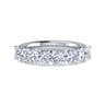 Fancy Wedding Ring in 14k White Gold with Round Natural Diamond at Gabriel & Co.