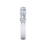 Fancy Wedding Ring in 14k White Gold with Round Natural Diamond at Gabriel & Co.
