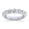 Fancy Wedding Ring in 14k White Gold with Round Natural Diamond at Gabriel & Co.