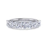 Fancy Wedding Ring in 14k White Gold with Round Natural Diamond at Gabriel & Co.