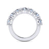 Fancy Wedding Ring in 14k White Gold with Round Natural Diamond at Gabriel & Co.