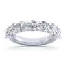 Fancy Wedding Ring in 14k White Gold with Round Natural Diamond at Gabriel & Co.