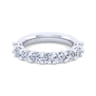 Fancy Wedding Ring in 14k White Gold with Round Natural Diamond at Gabriel & Co.