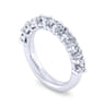 Fancy Wedding Ring in 14k White Gold with Round Natural Diamond at Gabriel & Co.