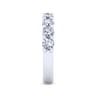 Fancy Wedding Ring in 14k White Gold with Round Natural Diamond at Gabriel & Co.