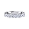 Fancy Wedding Ring in 14k White Gold with Round Natural Diamond at Gabriel & Co.