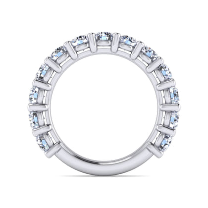 Basque - 14K White Gold Shared Prong Diamond Anniversary Band