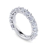 Fancy Wedding Ring in 14k White Gold with Round Natural Diamond at Gabriel & Co.