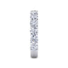 Fancy Wedding Ring in 14k White Gold with Round Natural Diamond at Gabriel & Co.