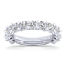 Fancy Wedding Ring in 14k White Gold with Round Natural Diamond at Gabriel & Co.