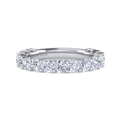 Basque - 14K White Gold Shared Prong Diamond Anniversary Band