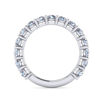 Basque - 14K White Gold Shared Prong Diamond Anniversary Band
