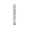 Straight Wedding Ring in 14k White Gold with Round Natural Diamond at Gabriel & Co.