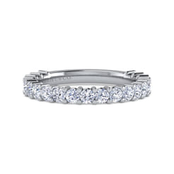 Basque - 14K White Gold Shared Prong Diamond Anniversary Band