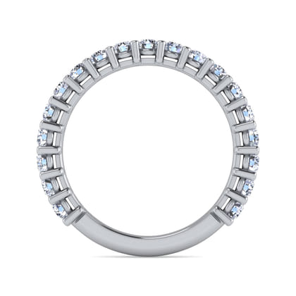 Basque - 14K White Gold Shared Prong Diamond Anniversary Band