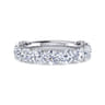 Fancy Wedding Ring in 14k White Gold with Round Natural Diamond at Gabriel & Co.