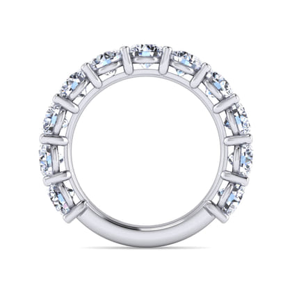 Basque - 14K White Gold Shared Prong Diamond Anniversary Band