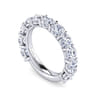 Fancy Wedding Ring in 14k White Gold with Round Natural Diamond at Gabriel & Co.