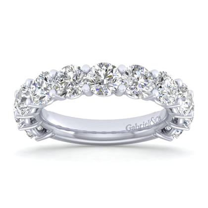 Basque - 14K White Gold Shared Prong Diamond Anniversary Band