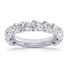 Fancy Wedding Ring in 14k White Gold with Round Natural Diamond at Gabriel & Co.